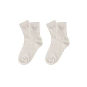 팀 레터링 2PACK MID SOCKS N265AO225P