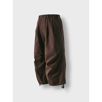 앵글런 Lazy Twill Balloon Pants - Brown