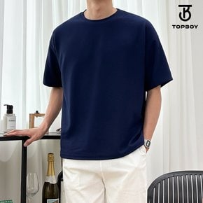 리버플 라운드 오버핏 스판 반팔티셔츠 (ID010)