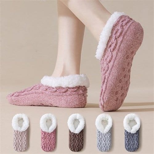 5color 소프트 허그 니트 털 덧신 수면 슬리퍼 실내화