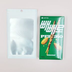 포장용 화이트 반투명 컬러 지퍼백 16cm X 24cm 악세