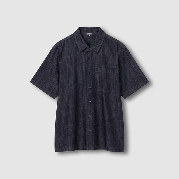 남 해지데님 반팔 셔츠 J116203520056