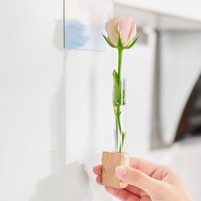 자석화병/납골당 냉장고 현관 인테리어 꽃병 조화