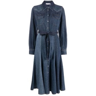 끌로에 Womens Dress C23ADR14158  4ZA BLUE