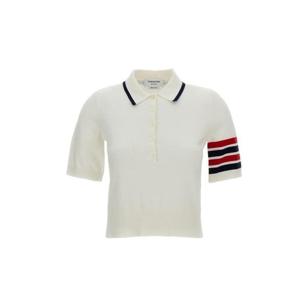 26SS 톰브라운 폴로 티셔츠 FKP137B Y3036 100 WHITE DOM