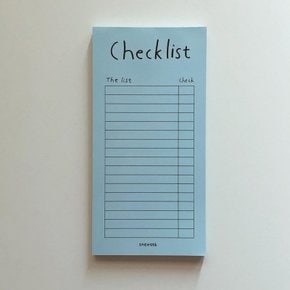 Aqua blue checklist