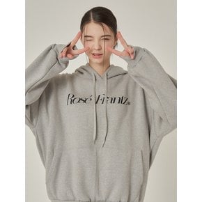 Signature Basic Logo Hoodie_Melange gray