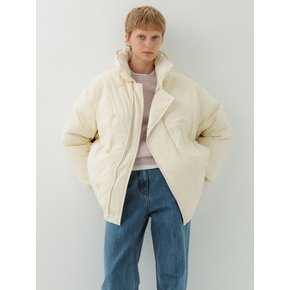 [1차 리오더] Half Down Jacket_Cream