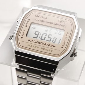 [정품] CASIO  A168WA-8AY 빈티지 레트로 공용 메탈 손목시계