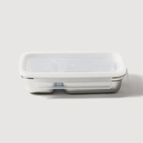 스테인리스 사각 세칸 나눔 찬통 700ml J70N902111700