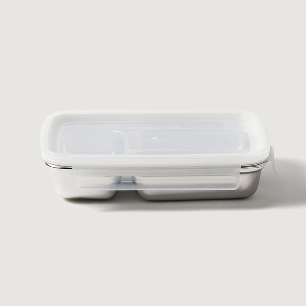 스테인리스 사각 세칸 나눔 찬통 700ml J70N902111700