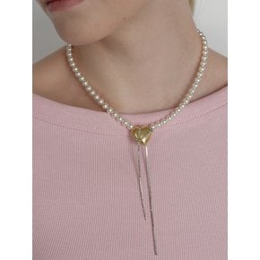 Moonlit Heartstrings Pearl Necklace