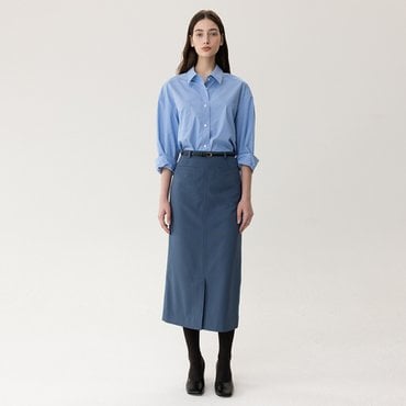 킨더살몬 FW23 Wool Midi Skirt Anchor