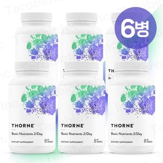 쏜리서치 [무료배송] 쏜리서치 베이직 뉴트리언트 투퍼데이 60캡슐 6병 Thorne Basic Nutrients 2 Day