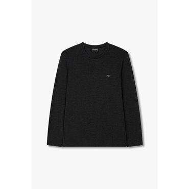 EMPORIO ARMANI 남성 스트레치 레이온 라운지 티셔츠(0814336015)