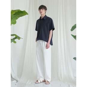 프렌치 린넨 라이크 세미와이드 밴딩 팬츠 -  6COL