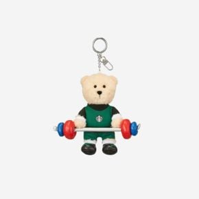 스타벅스 역도 베어리스타 키체인 Starbucks Weightlifting Bearista Keychain