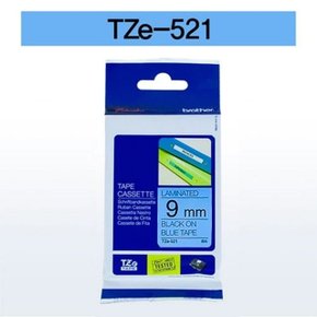 브라더 테이프카트리지 TZ521(9mm Blue Black) (WB5B212)