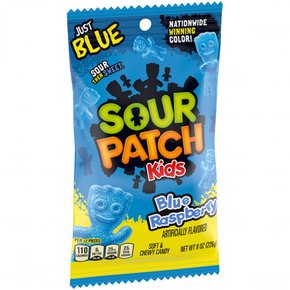 사워패치키즈  SOUR  PATCH  키즈  블루  라즈베리  소프트  앤  쫄깃한  캔디  227g