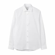 White Wide Collar Dress shirt_CWSAA24001WHX