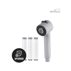 디클린 멀티필터 주방용 헤드(무광그레이)+항균 플러스 리필필터(3개입) SET
