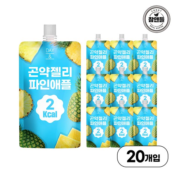 데이앤 곤약젤리 파인애플 150ml x 20팩 (벌크)