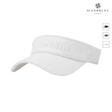 세인트앤드류스 [64%가격인하] 화이트 공용 입체 로고 베이직 트윌 썬바이저 831C3CPA32_WH