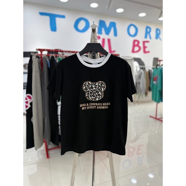 [여주점] 레오파드베어크롭반팔,JHZZ37401