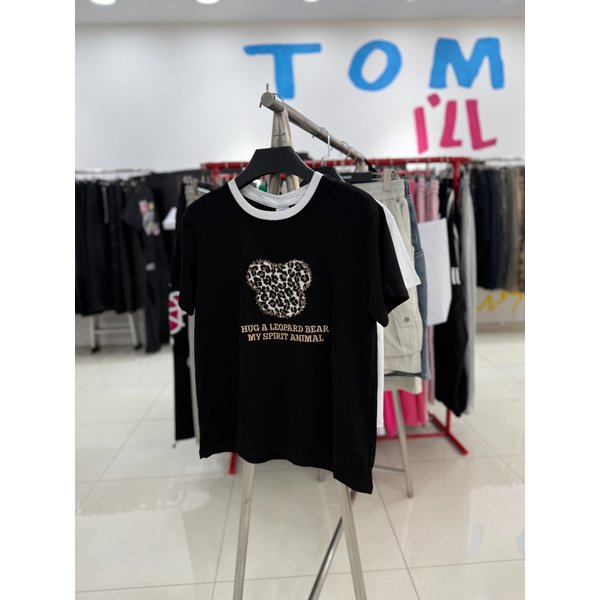 [여주점] 레오파드베어크롭반팔,JHZZ37401