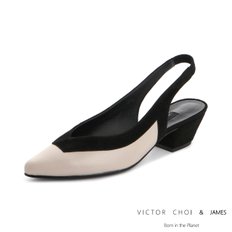 (VICTOR CHOI & james) W19S307 아이보리 (4cm) / 투톤콤비 슬링백