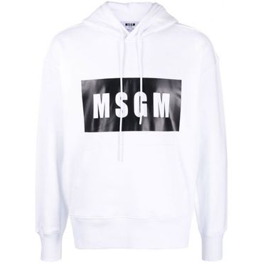 MSGM 엠에스지엠 박스 로고 후드 티셔츠 2000MM525 200001 01 맨투맨