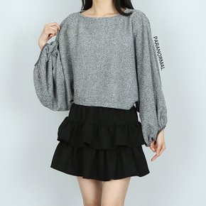 아방핏 3색 벌룬 퍼프 가오리 크롭 니트티_P437878621