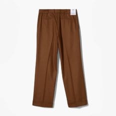 [PT}피티 와이드 브라운 팬츠/QUINDICI 1PLEAT WIDE PANTS BROWN/PTD2M30002A50