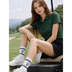 여성 로고포인트 중목양말 DAQXLSO352_P413489096