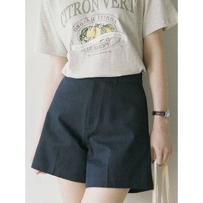 [단독] Hope Classic Cotton Shorts -  Navy