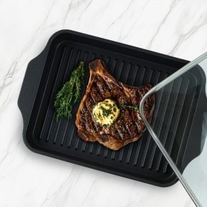락앤락 멀티그릴팬 사각 27cm 유리뚜껑