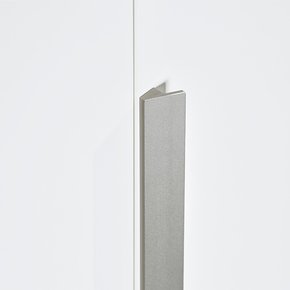 바이엘 글로시 거울옷장 화이트 하이글로시 90cm(높이216cm) 1단 내부서랍형