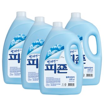 피죤 블루비앙카 섬유유연제 3500ml x4개