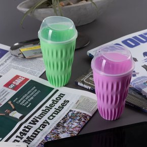 [무케] 푸들_Cactus Cup 선인장컵 캑터스컵 473ml 16oz (핑크) 카페 다회용컵 BPA FREE