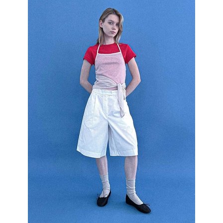 스튜디오 솔트 [25 SUMMER][SALT Label] KOTO BERMUDA PANTS_IVORY