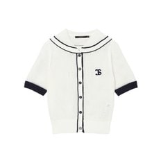 [Summer Knit] 컬러배색 아크릴혼방 니트 가디건 JSSW4B220