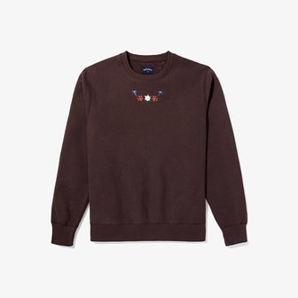 디키즈 [해외] NOAH 노아 EMBROIDERED CREW NECK 브라운