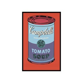 그림액자 Campbells Soup Can 1965 (blue & purple), 앤디워홀