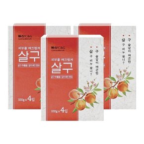 동산C&G 세수비누 살구비누 100g 4입x3개