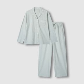 여 스마트 코튼 10부 파자마 세트(DARK BROWN/DARK GREY/MINT GREY/CHARCOAL)