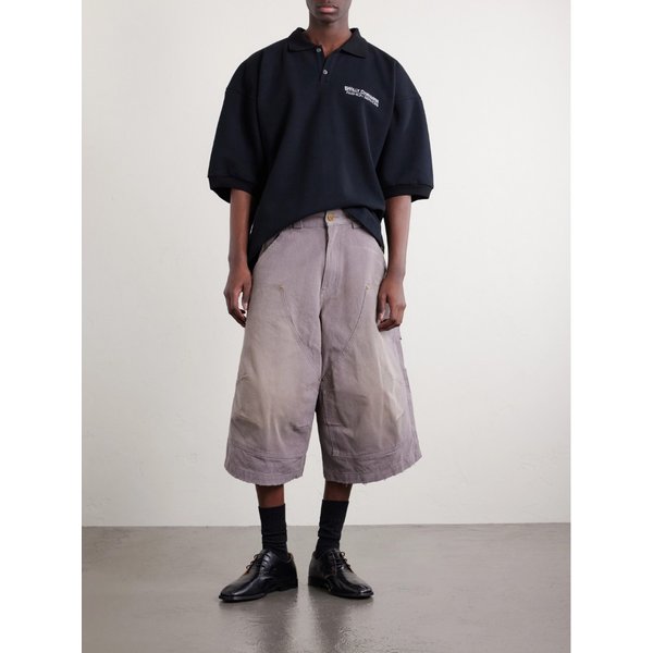 윌리 차바리아 로고 자수 코튼 피케 폴로 셔츠 46376663162997129