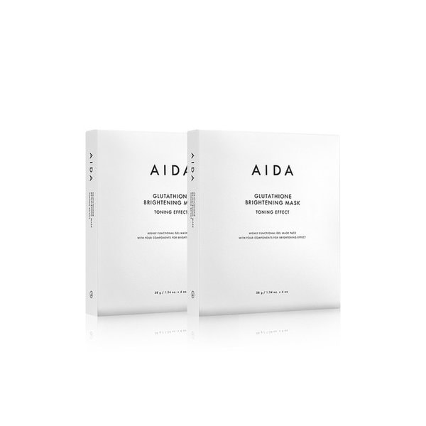 [2박스/8매] 글루타치온 브라이트닝 마스크-토닝 이펙트 2BOX