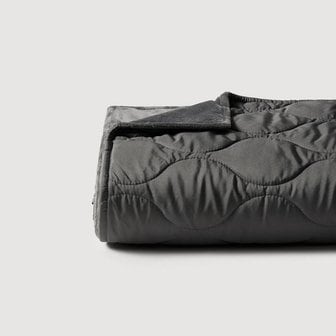 JAJU 퀼팅 패커블 블랭킷 130x80cm 차콜 J605402002285