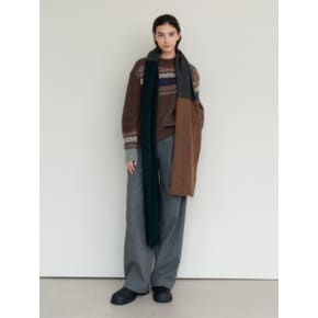 SUPER KID MOHAIR THREE-TONE MUFFLER (DGreen)