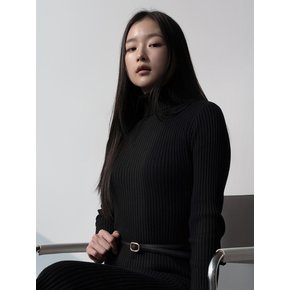 소피 심플 라운드 레더 벨트_6color